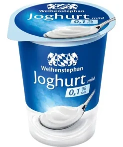 Weihenstephan, Naturjoghurt mild, 0,1 % Fett, 500 g Becher