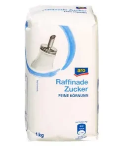 Aro, Raffinade Zucker, 1 kg Packung