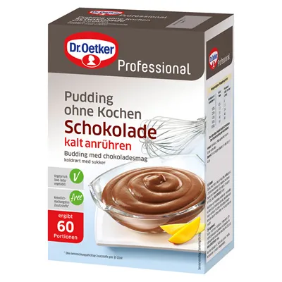 Dr. Oetker Professional, Pudding ohne Kochen, Schokolade, 1 kg Packung