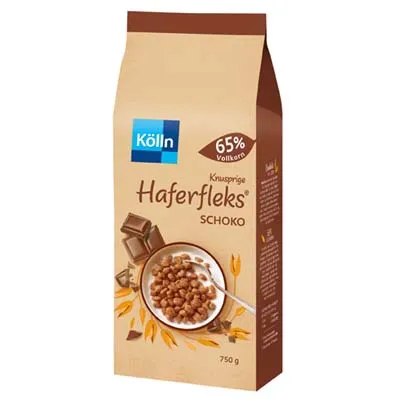 Kölln, Vollkorn-Haferfleks, Knusper-Schoko, 750 g Beutel