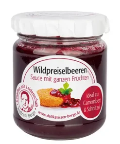 Wolfram Berge, Wildpreiselbeeren Sauce, 215 g Tiegel