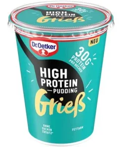 Dr. Oetker, High Protein, Pudding Griess, 400 g Becher