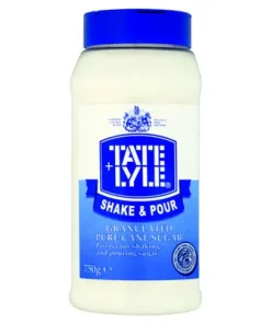 Tate + Lyle, Shake & Pour, weißer Rohrzucker, 750 g Packung